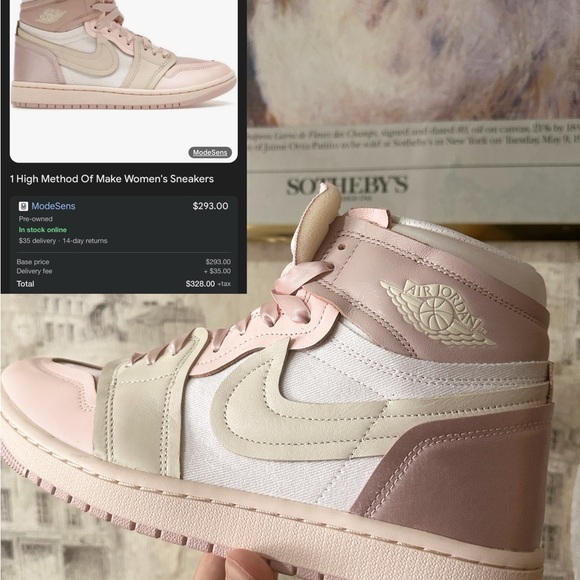 Jordan Shoes - Jordan Women's Sneakers in Pink and White
